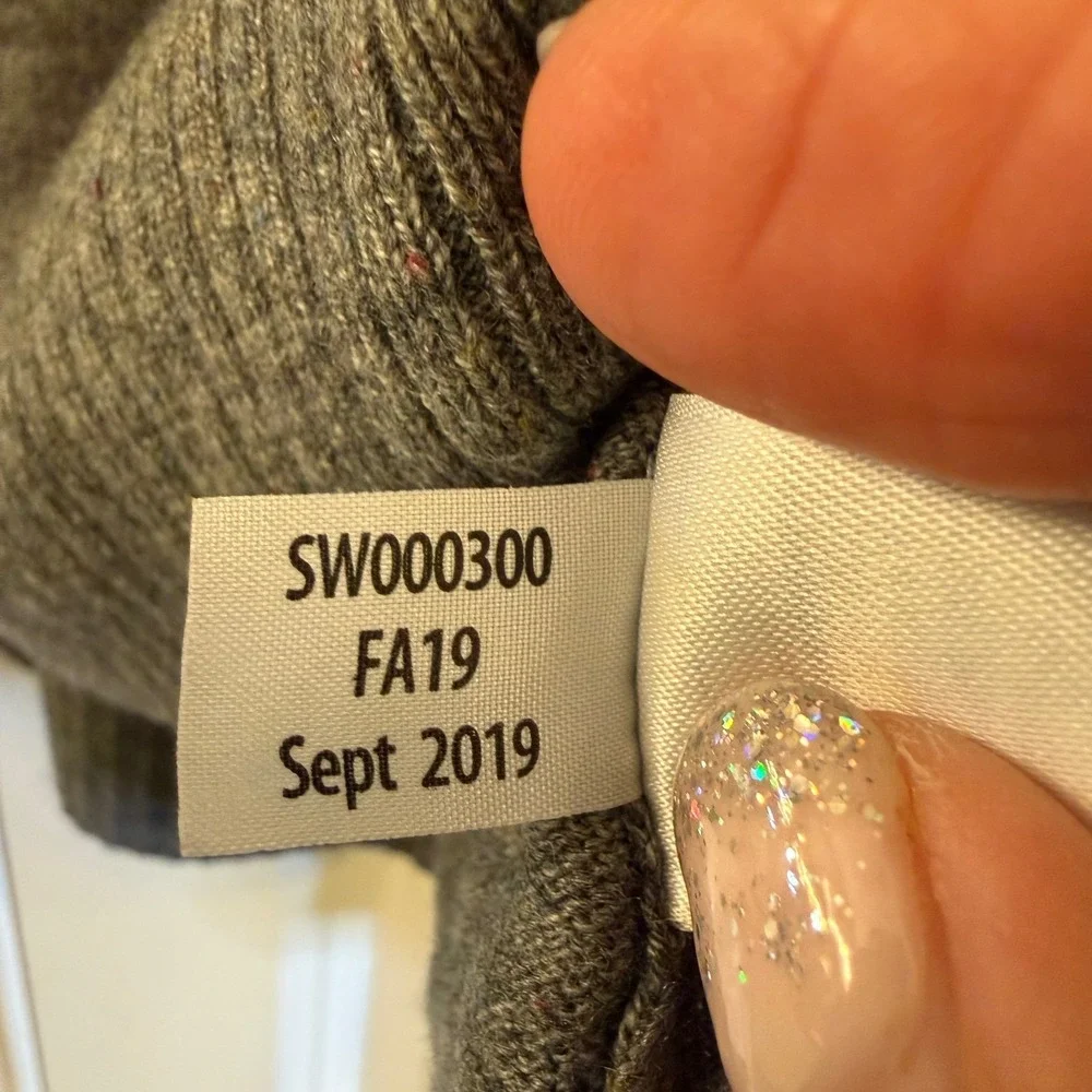 Smartwool Men's Gray Speckled Merino‎ Wool Blend Crew Neck Sweater Size L